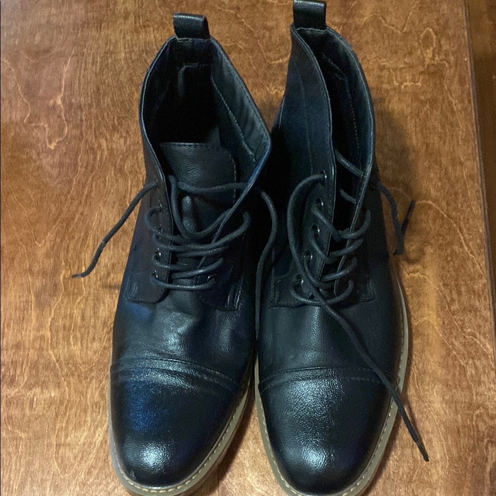 Men's Black Leather Boots